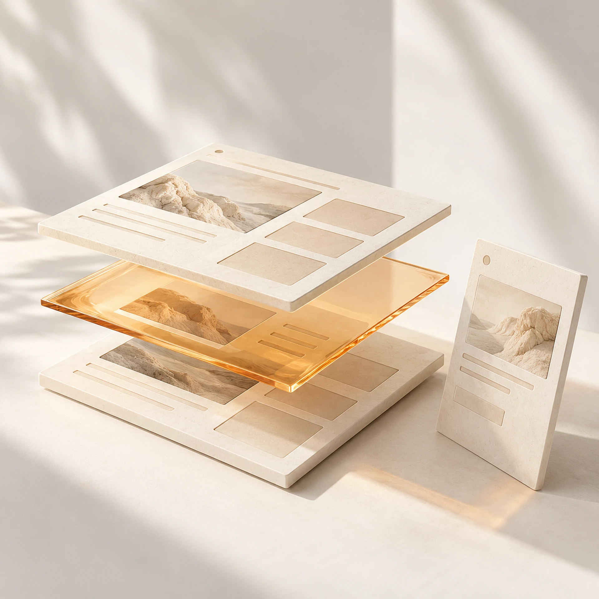 Illustration abstraite · Site web assisté par IA