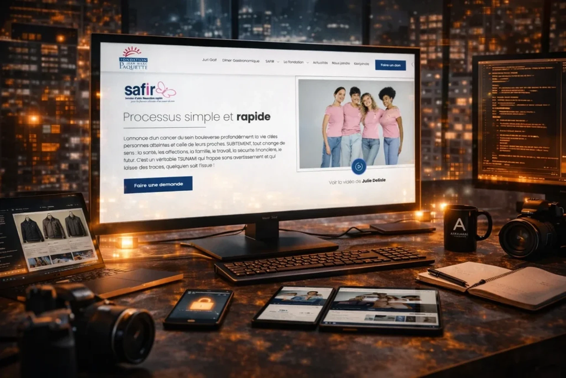 Aperçu du projet FJMP — Fondation Jean-Marc Paquet